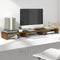 vidaXL - Monitorstandaard - 80x24x10,5 - cm - massief - grenenhout - honingbruin