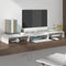 vidaXL - Monitorstandaard - 80x24x10,5 - cm - massief - grenenhout - wit