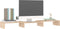 vidaXL - Monitorstandaard - 80x24x10,5 - cm - massief - grenenhout