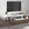 vidaXL - Monitorstandaard - 80x24x10,5 - cm - massief - grenenhout - wit