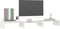 vidaXL - Monitorstandaard - 80x24x10,5 - cm - massief - grenenhout - wit
