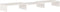 vidaXL - Monitorstandaard - 80x24x10,5 - cm - massief - grenenhout - wit