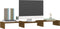 vidaXL - Monitorstandaard - 80x24x10,5 - cm - massief - grenenhout - honingbruin