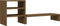 vidaXL - Monitorstandaard - 81x20x30 - cm - massief - grenenhout - honingbruin