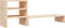 vidaXL - Monitorstandaard - 81x20x30 - cm - massief - grenenhout