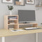 vidaXL - Monitorstandaard - 81x20x30 - cm - massief - grenenhout
