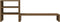 vidaXL - Monitorstandaard - 81x20x30 - cm - massief - grenenhout - honingbruin