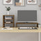 vidaXL - Monitorstandaard - 81x20x30 - cm - massief - grenenhout - honingbruin