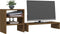 vidaXL - Monitorstandaard - 81x20x30 - cm - massief - grenenhout - honingbruin