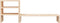 vidaXL - Monitorstandaard - 81x20x30 - cm - massief - grenenhout - wit