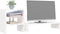 vidaXL - Monitorstandaard - 81x20x30 - cm - massief - grenenhout - wit
