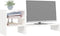 vidaXL - Monitorstandaard - 81x20x30 - cm - massief - grenenhout - wit