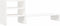 vidaXL - Monitorstandaard - 81x20x30 - cm - massief - grenenhout - wit