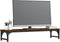 vidaXL - Monitorstandaard - 85x23x15,5 - cm - bewerkt - hout - bruin - eikenkleur