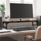 vidaXL - Monitorstandaard - 85x23x15,5 - cm - bewerkt - hout - gerookt - eikenkleur