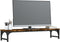 vidaXL - Monitorstandaard - 85x23x15,5 - cm - bewerkt - hout - gerookt - eikenkleur