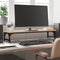 vidaXL - Monitorstandaard - 85x23x15,5 - cm - bewerkt - hout - sonoma - eikenkleurig