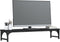 vidaXL - Monitorstandaard - 85x23x15,5 - cm - bewerkt - hout - zwart