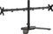 vidaXL - Monitorstandaard - dubbel - VESA - 75/100 - mm - staal - zwart