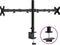 vidaXL - Monitorstandaard - dubbel - VESA - 75/100 - mm - staal - zwart