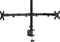 vidaXL - Monitorstandaard - dubbel - VESA - 75/100 - mm - staal - zwart