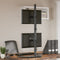 vidaXL - Monitorstandaard - dubbel - VESA - 75/100 - mm - staal - zwart