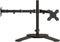 vidaXL - Monitorstandaard - dubbel - VESA - 75/100 - mm - staal - zwart