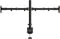vidaXL - Monitorstandaard - dubbel - VESA - 75/100 - mm - staal - zwart