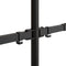 vidaXL - Monitorstandaard - dubbel - VESA - 75/100 - mm - staal - zwart