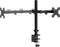 vidaXL - Monitorstandaard - dubbel - VESA - 75/100 - mm - staal - zwart