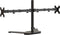 vidaXL - Monitorstandaard - dubbel - VESA - 75/100 - mm - staal - zwart