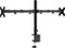 vidaXL - Monitorstandaard - dubbel - VESA - 75/100 - mm - staal - zwart
