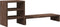vidaXL - Monitorstandaard - met - bureau-organizer - bewerkt - hout - bruin - eiken