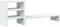 vidaXL - Monitorstandaard - met - bureau-organizer - bewerkt - hout - wit