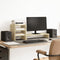 vidaXL - Monitorstandaard - met - bureau-organizer - bewerkt - hout - sonoma - eiken