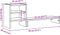 vidaXL - Monitorstandaard - met - bureau-organizer - bewerkt - hout - zwart