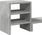 vidaXL - Monitorstandaard - met - bureau-organizer - bewerkt - hout - betongrijs