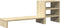 vidaXL - Monitorstandaard - met - bureau-organizer - bewerkt - hout - sonoma - eiken