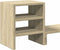 vidaXL - Monitorstandaard - met - bureau-organizer - bewerkt - hout - sonoma - eiken