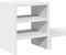 vidaXL - Monitorstandaard - met - bureau-organizer - bewerkt - hout - wit