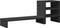 vidaXL - Monitorstandaard - met - bureau-organizer - bewerkt - hout - zwart