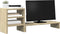 vidaXL - Monitorstandaard - met - bureau-organizer - bewerkt - hout - sonoma - eiken