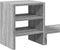vidaXL - Monitorstandaard - met - bureau-organizer - bewerkt - hout - grijs - sonoma