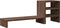 vidaXL - Monitorstandaard - met - bureau-organizer - bewerkt - hout - bruin - eiken