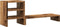 vidaXL - Monitorstandaard - met - bureau-organizer - hout - oud - houtkleurig