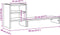 vidaXL - Monitorstandaard - met - bureau-organizer - hout - oud - houtkleurig