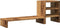 vidaXL - Monitorstandaard - met - bureau-organizer - hout - oud - houtkleurig