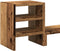 vidaXL - Monitorstandaard - met - bureau-organizer - hout - oud - houtkleurig