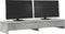 vidaXL - Monitorstandaard - met - lades - 100x27x15 - cm - bewerkt - hout - betongrijs