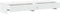 vidaXL - Monitorstandaard - met - lades - 100x27x15 - cm - bewerkt - hout - wit